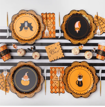 Vintage Halloween Character Cupcake Toppers
