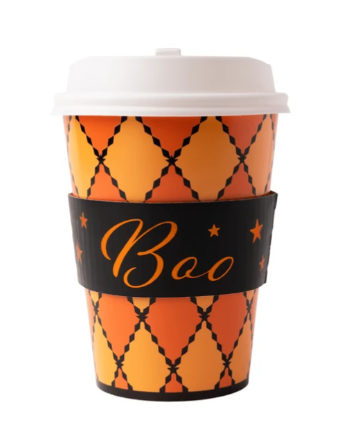 Vintage Halloween Boo Hot Cups