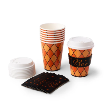 Vintage Halloween Boo Hot Cups