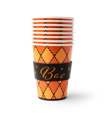 Vintage Halloween Boo Hot Cups