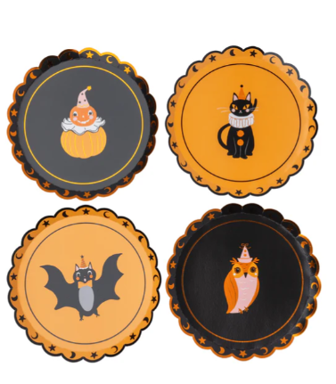 Vintage Halloween Character Small Plates