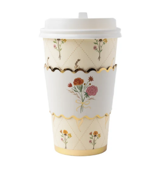 Cozy Fall Floral Coffee Cups