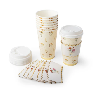 Cozy Fall Floral Coffee Cups