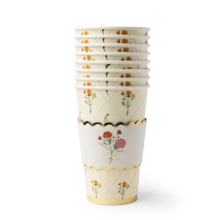 Cozy Fall Floral Coffee Cups