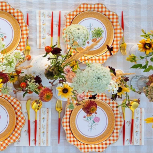 Cozy Fall Florals Large Napkins