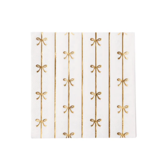 Gold Signature Bow Large Napkins