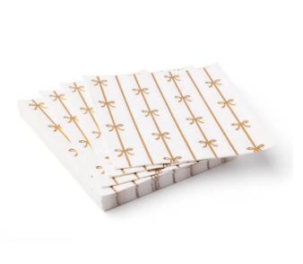 Gold Signature Bow Large Napkins