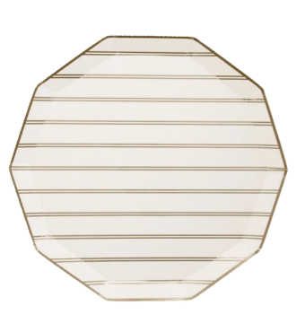 Gold Stripe Large Plates