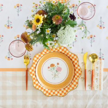 Cozy Fall Floral Table Runner