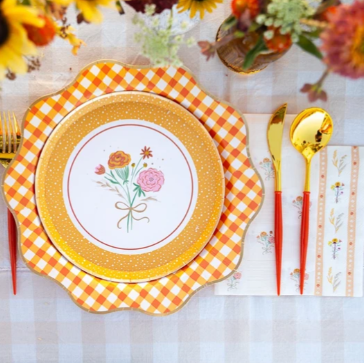 Cozy Fall Florals Dessert Plates