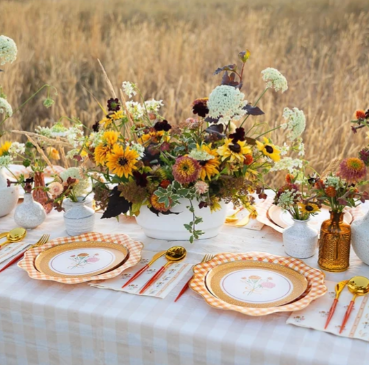Cozy Fall Florals Dessert Plates