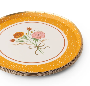 Cozy Fall Florals Dessert Plates
