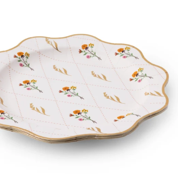 Cozy Fall Floral Dinner Plates
