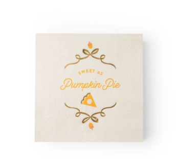 Sweet as Pumpkin Pie Cocktail Napkins