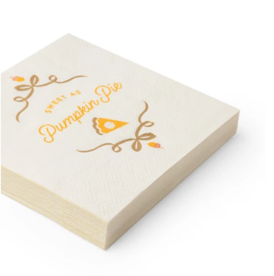 Sweet as Pumpkin Pie Cocktail Napkins