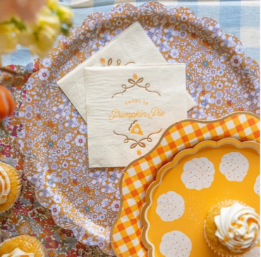 Sweet as Pumpkin Pie Cocktail Napkins