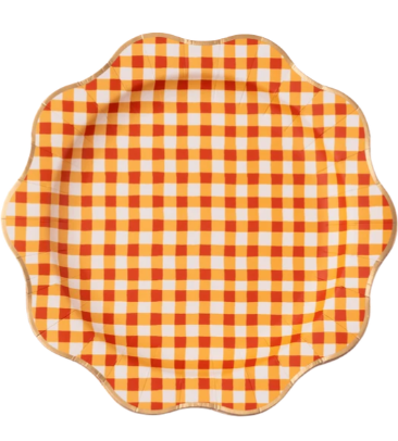 Elegant Fall Plaid Dinner Plates