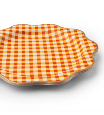 Elegant Fall Plaid Dinner Plates