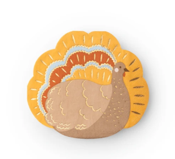 Charming Turkey Thanksgiving Napkins