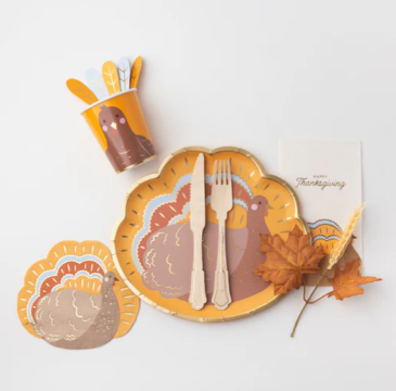 Charming Turkey Thanksgiving Napkins