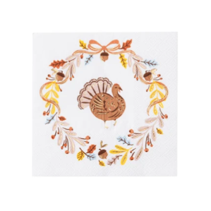 Fall Foliage Turkey Cocktail Napkins