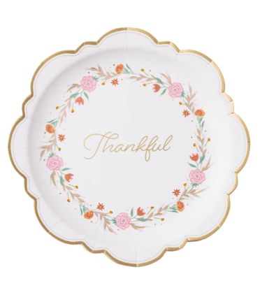 Thankful Large Classic Dinner Plates
