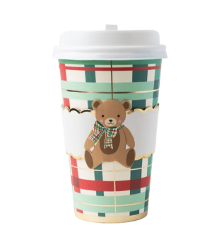 Holiday Henry Bear Coffee Cups