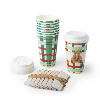 Holiday Henry Bear Coffee Cups