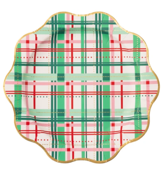 Christmas Plaid Dinner Plates