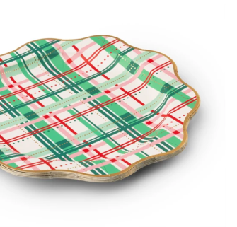 Christmas Plaid Dinner Plates