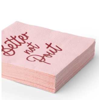 Better Not Pout Cocktail Napkins