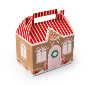 Sweet Gingerbread House Cookie Boxes