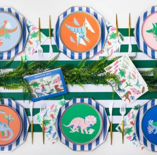 Emerald Green Signature Cabana Stripe Table Runner