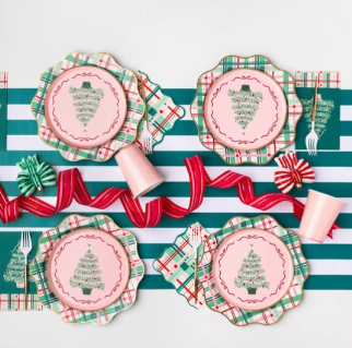 Emerald Green Signature Cabana Stripe Table Runner