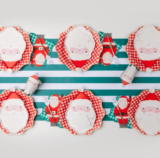 Emerald Green Signature Cabana Stripe Table Runner