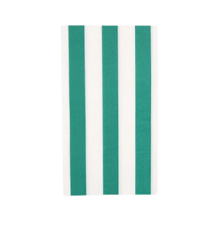 Emerald Green Signature Cabana Stripe Guest Towels