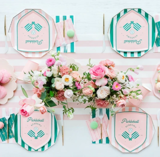 Emerald Green Signature Cabana Stripe Guest Towels