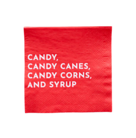 Elf Candy Small Red Napkins