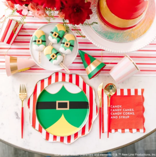 Elf Candy Small Red Napkins