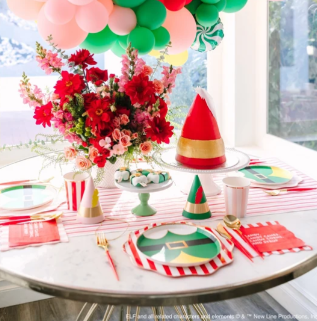 Elf Candy Small Red Napkins