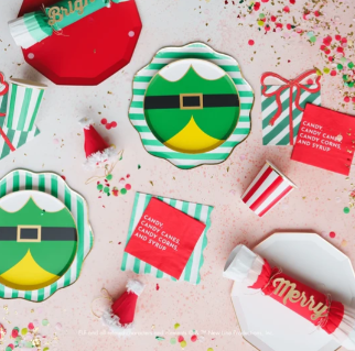Elf Candy Small Red Napkins