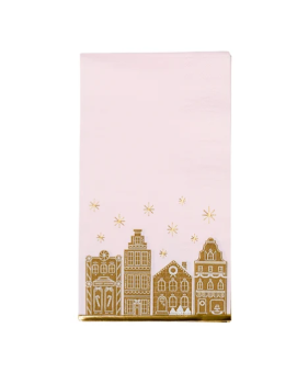 Pink Gingerbread Guest Towels