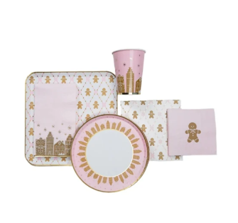 Pink Gingerbread Guest Towels