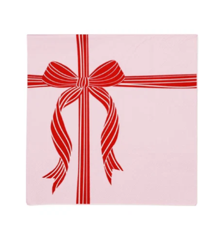 Red & Pink Present Large Napkins