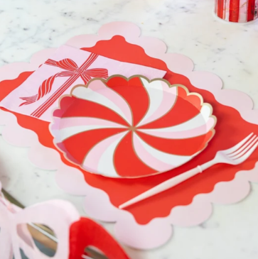 Red & Pink Present Large Napkins