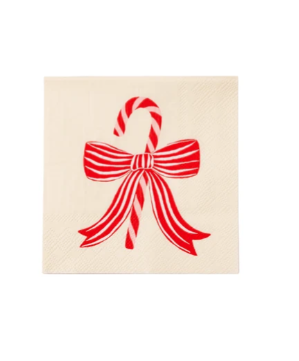 Peppermint Bow Cocktail Napkins