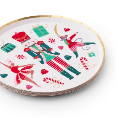 Whimsical Nutcracker Dessert Plates