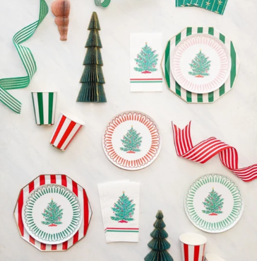 Bonjour Fete X One & Only Paper Christmas Tree Guest Towels