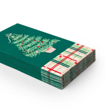 Christmas Tree Plaid Guest Towels
