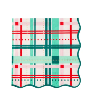 Christmas Plaid Large Napkins